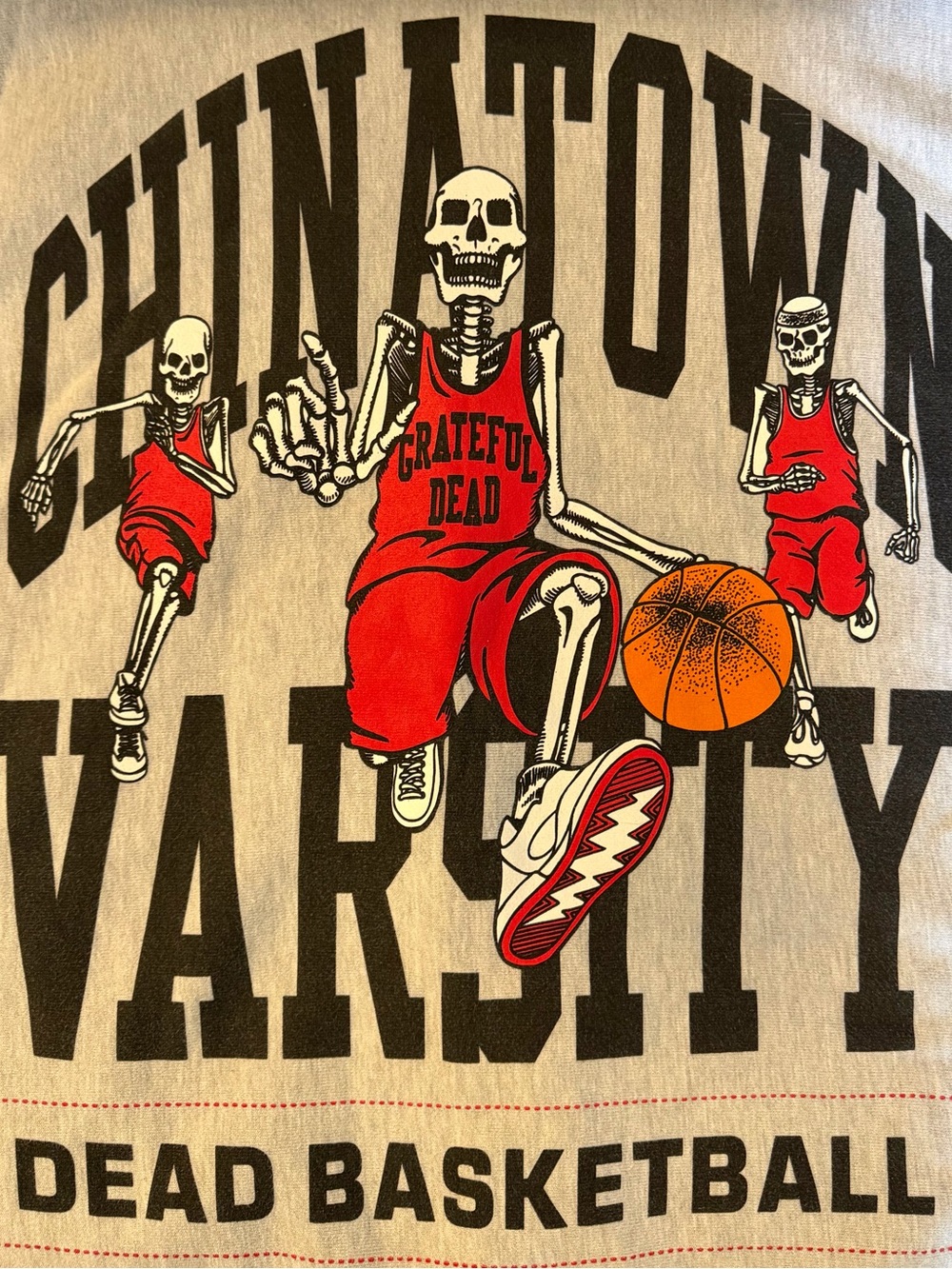 *LIMITED* Chinatown Market x  Grateful Dead Varsity Basketball Sweatshirt Medium